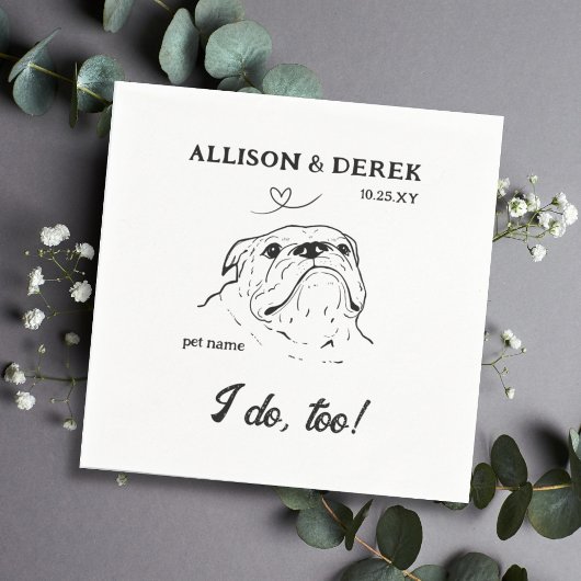 Serviette En Papier Texte personnalisé Je fais trop Chien Chien Chien