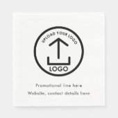 Serviette En Papier Texte promotionnel du logo commercial imprimé pers (Devant)