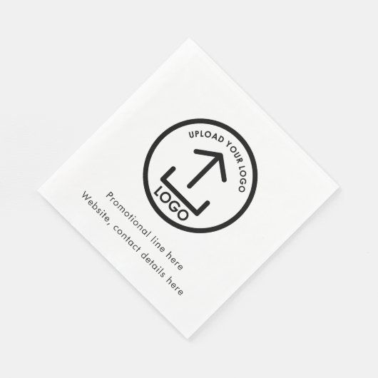 Serviette En Papier Texte promotionnel du logo commercial imprimé pers (Coin)