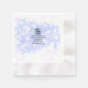 Serviette En Papier texte simple minimal ajoutez votre logo/dessin ici