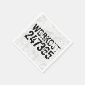 Serviette En Papier Texte usé et rayé Workout 247365 rustique (Coin)