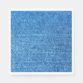 Serviette En Papier Texture de Denim bleu (Devant)