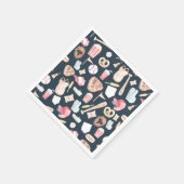 Serviette En Papier Texture de la marine de baseball (Coin)