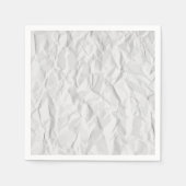 Serviette En Papier Texture de papier ridé blanc (Devant)