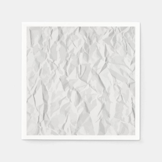 Serviette En Papier Texture de papier ridé blanc (Devant)