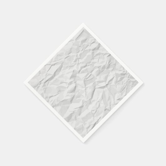 Serviette En Papier Texture de papier ridé blanc (Coin)
