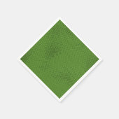 Serviette En Papier Texture de peau de serpent vert (Coin)