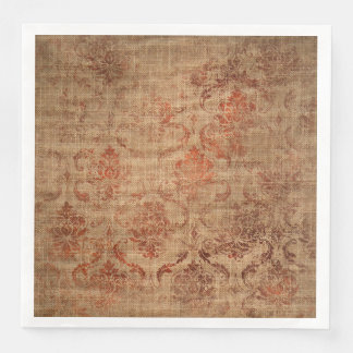 Serviette En Papier Texture des Damas vieilles