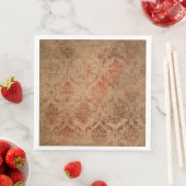 Serviette En Papier Texture des Damas vieilles (En situation)