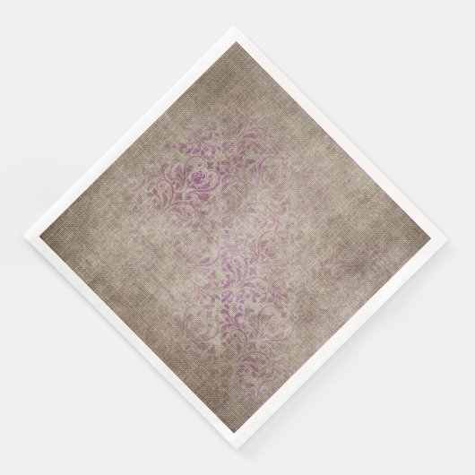 Serviette En Papier Texture des Damas vieilles (Coin)