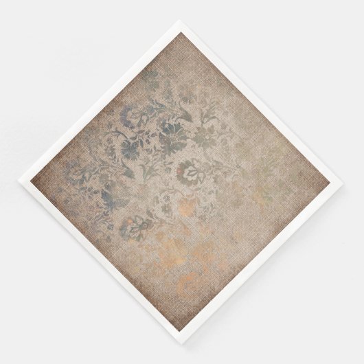 Serviette En Papier Texture des Damas vieilles (Coin)