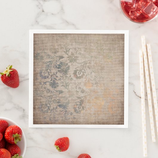 Serviette En Papier Texture des Damas vieilles (En situation)