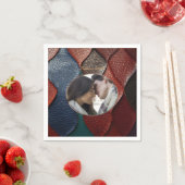 Serviette En Papier Texture en cuir artistique (En situation)