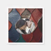 Serviette En Papier Texture en cuir artistique (Devant)