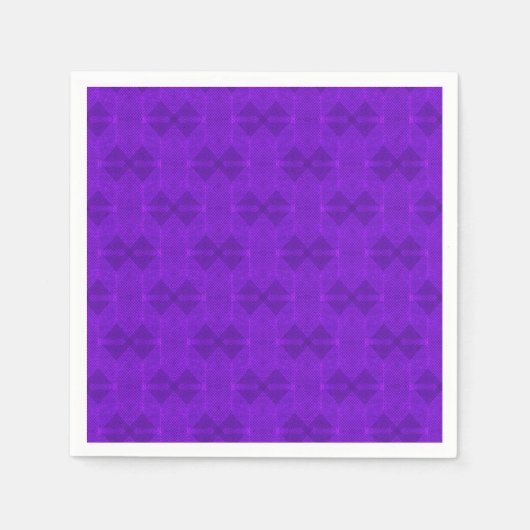 Serviette En Papier Texture géométrique violet vif. (Devant)