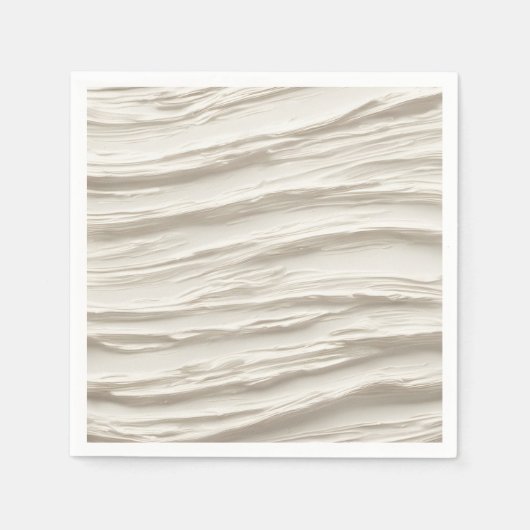 Serviette En Papier Texture ivoire Abstraite (Devant)