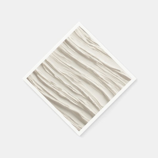 Serviette En Papier Texture ivoire Abstraite (Coin)