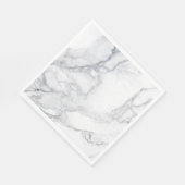 Serviette En Papier texture Marbre blanc (Coin)