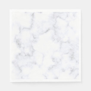 Serviette En Papier Texture Marbre blanc