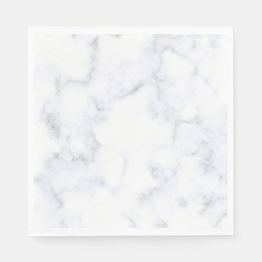 Serviette En Papier Texture Marbre blanc (Devant)