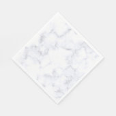 Serviette En Papier Texture Marbre blanc (Coin)