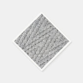 Serviette En Papier texture motif tricotée (Coin)