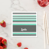 Serviette En Papier Textured stripes pattern (En situation)