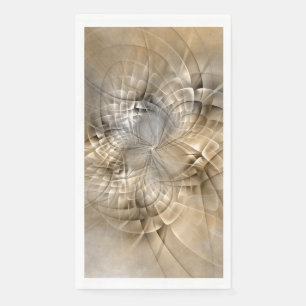 Serviette En Papier Textures d'art fractal moderne abstrait tons de te
