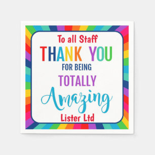 Serviette En Papier Thank you for little totally awesome