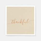 Serviette En Papier Thanksgiving (Devant)