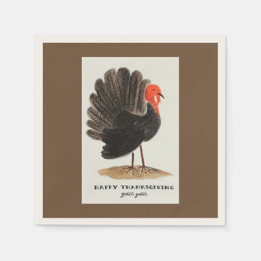 Serviette En Papier Thanksgiving (Devant)