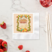 Serviette En Papier Thanksgiving Automne Automne Maple Feuilles et cit (En situation)