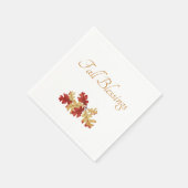 Serviette En Papier Thanksgiving Automne Feuilles Automne Russe (Coin)