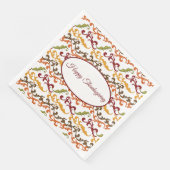 Serviette En Papier Thanksgiving Autumn Leaves Naples (Coin)