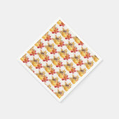 Serviette En Papier Thanksgiving Citrouille Napkin (Coin)