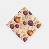 Serviette En Papier Thanksgiving Citrouille Patch Citrouilles Automne  (Coin)