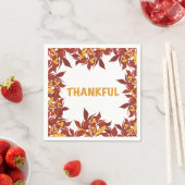 Serviette En Papier Thanksgiving Cocktail Napkins (En situation)