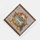 Serviette En Papier Thanksgiving Collection d'automne tendance (Coin)