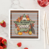 Serviette En Papier Thanksgiving Collection d'automne tendance (En situation)