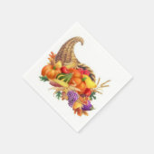 Serviette En Papier Thanksgiving Cornucopia Cocktail Napkins (Coin)