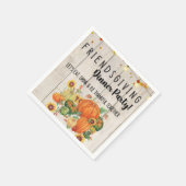 Serviette En Papier Thanksgiving Friendsgiving Cocktail Napkins (Coin)