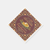 Serviette En Papier Thanksgiving Friendsgiving Party Citrouille Humour (Coin)