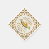 Serviette En Papier Thanksgiving Friendsgiving Party Citrouille Pie Fu (Coin)