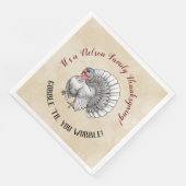 Serviette En Papier Thanksgiving "Gobble "Jusqu'à ce que vous tourbill (Coin)