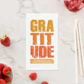 Serviette En Papier Thanksgiving Gratitude Famille Se Reunir (En situation)