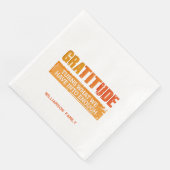 Serviette En Papier Thanksgiving Gratitude Famille Se Reunir (Coin)