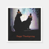 Serviette En Papier Thanksgiving Kitties (Devant)