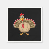 Serviette En Papier Thanksgiving Leopard Turquie Thanksgiving automne (Devant)
