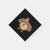 Serviette En Papier Thanksgiving Leopard Turquie Thanksgiving automne (Coin)