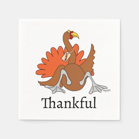 Serviette En Papier Thanksgiving Napkin (Devant)